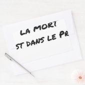 GVO? DER TOD IST IM VORSPIEL RECHTECKIGER AUFKLEBER (Umschlag)