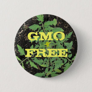 GVO FREI Heirloom Tomato Pflanze Friedenszeichen Button