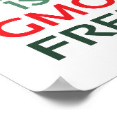 GVO-frei (Standard-Bildformat) Poster (Ecke)