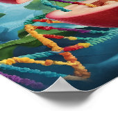 GVO-Lebensmittel und gentechnisch veränderte Kultu Poster (Ecke)