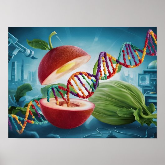 GVO-Lebensmittel und gentechnisch veränderte Kultu Poster (Vorne)