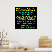 GVO-POSTER/PROTESTSIGN POSTER (Küche)