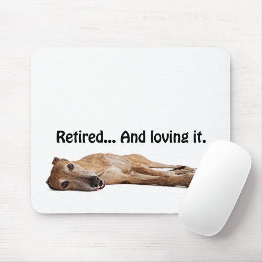 GVV Windhund, der zurückgezogen wird und es Mousepad (Mit Mouse)