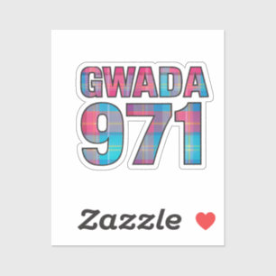 Gwada 971 - Guadeloupeanischer Stolz Aufkleber
