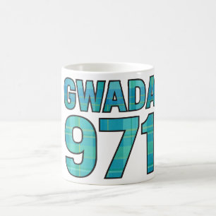 GWADA 971 Madras Karibik Stolz auf Guadeloupe Kaffeetasse