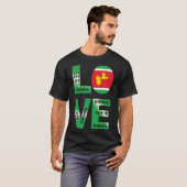 GWADA LOVE Flagge Guadeloupe 971 T-Shirt (Vorne ganz)