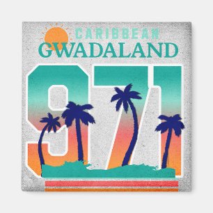 Gwadalife 971: Karibische Retro-Vibes Magnet