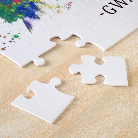 Gwangju Südkorea Skyline Puzzle (Seite)