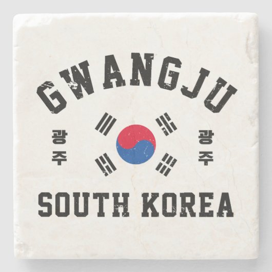 Gwangju Südkorea Steinuntersetzer (Vorderseite)