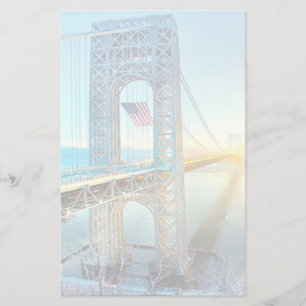 GWB anschließenfort-Lee NJ und Manhattan NYPlus Briefpapier