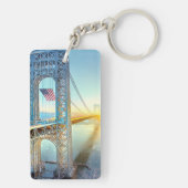 GWB anschließenfort-Lee NJ und Manhattan NYPlus Schlüsselanhänger (Rückseite)