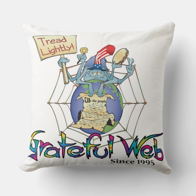 Gweb Spy Dye Throw Pillow Kissen (Vorderseite)