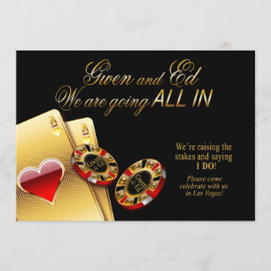 Gwen ALL IN Casino Wedding FRAGE 4 NAMEN IN CHIPS Einladung