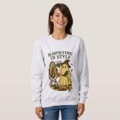 Gwendolyn der Geist bekommt zu Halloween Glanz! Sweatshirt (Vorne ganz)