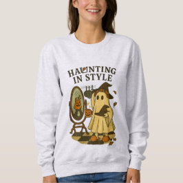 Gwendolyn der Geist bekommt zu Halloween Glanz! Sweatshirt