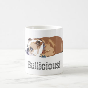 GwenGear Tasse "Bullicious" englische Bulldogge