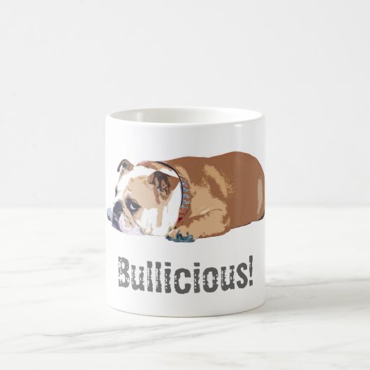 GwenGear Tasse "Bullicious" englische Bulldogge (Mittel)