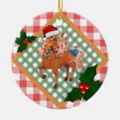 Gwenhwyer Holiday Kariert Ornament (Vorne)