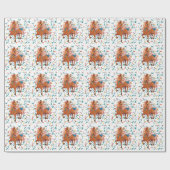 Gwenhwyer Lights Holiday Wrapping Paper Geschenkpapier (Flach)