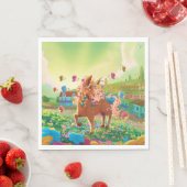 Gwenhwyer Sun Rays Napkins Serviette (Beispiel)