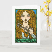 Gwenhwyfar Greeting Card Karte (Gelbe Blume)