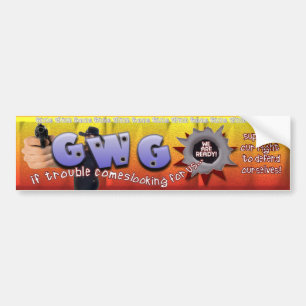 GWG Mädchen mit Waffen! Unterstützung unseres Rech Autoaufkleber