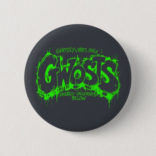 Gwosts Graffiti Slime Pin Button (Vorderseite)