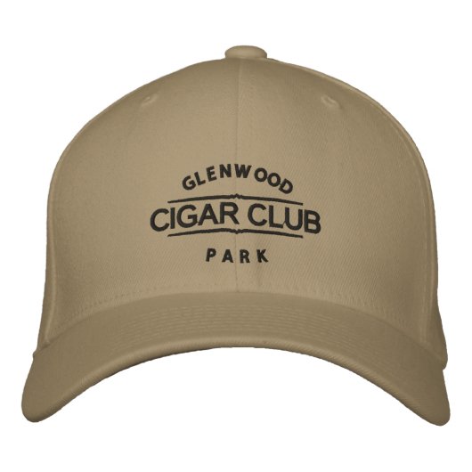 GwP Cigar Club Baseball Cap Bestickte Baseballkappe (Vorderseite)