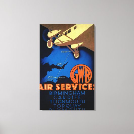 GWR Air Services Vintag PosterEurope Leinwanddruck (Vorderseite)