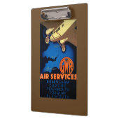 GWR Fluglinienverkehre Vintages PosterEurope Klemmbrett (Links)