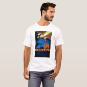 GWR Fluglinienverkehre Vintages PosterEurope T-Shirt (Vorne ganz)