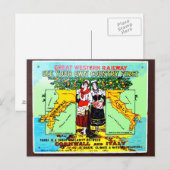 GWR sehen Sie Ihr eigenes Land erste Werbung Postkarte (Vorne/Hinten)