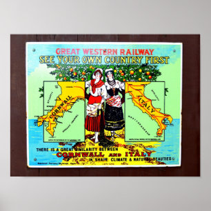 GWR zuerst Ihr Land sehen Poster