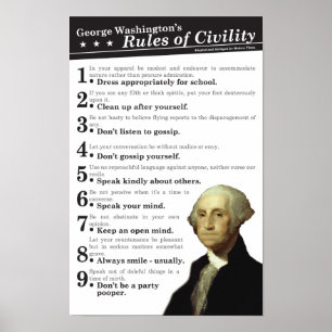 GW's Rules of Civility Poster