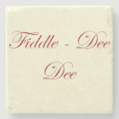 GWTW Fiddle dee de quote Untersetzer (Vorderseite)