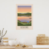Gwydir Forest Snowdonia Reiseplakat Poster (Küche)
