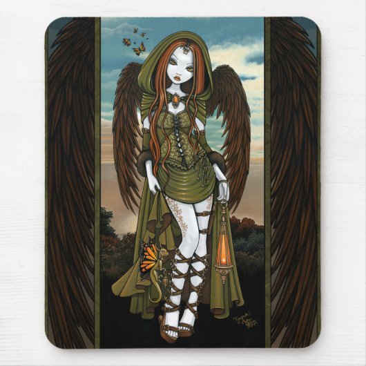 Gwyneth Drachehuntress-Engels-Fee Mousepad (Vorne)