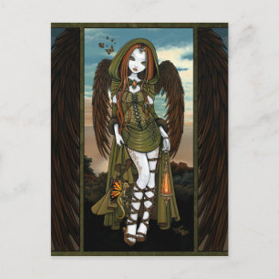 Gwyneth Sunset Dragon Lantern Angel Postcard Postkarte