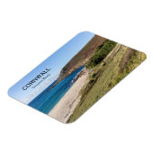 Gwynver Strand in Cornwall, England Magnet (Linke Seite)