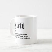 Gyatt Definition Kaffeetasse (Vorderseite Links)