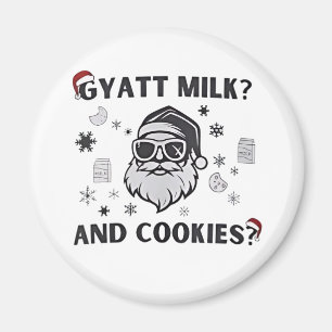 Gyatt Milch und Kekse Lustiger Santa Gen Alpha Magnet