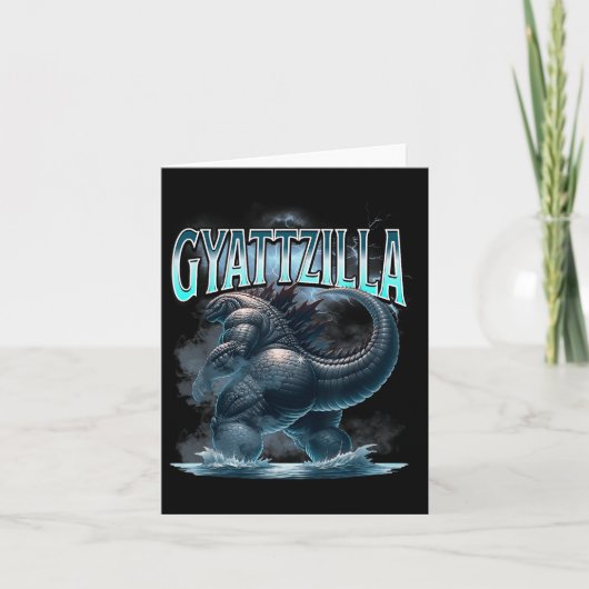 Gyattzilla Meme Zilla Kaiju Rizz Brainrot Skibidi Karte (Vorderseite)