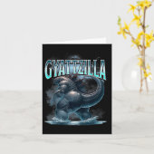 Gyattzilla Meme Zilla Kaiju Rizz Brainrot Skibidi Karte (Gelbe Blume)