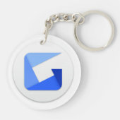 Gyazo Logo-Schlüsselanhänger Schlüsselanhänger (Rückseite)