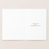 Gye Nyame Adinkra Birthday Foil Card Folienkarte (Innenseite)