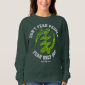 Gye Nyame Adinkra FEAR NUR GOTT Christlichen Glitz Sweatshirt (Vorderseite)