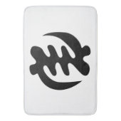 Gye Nyame | Gott ist das höchste Adinkra-Symbol Badematte (Vorderseite Vertikal)
