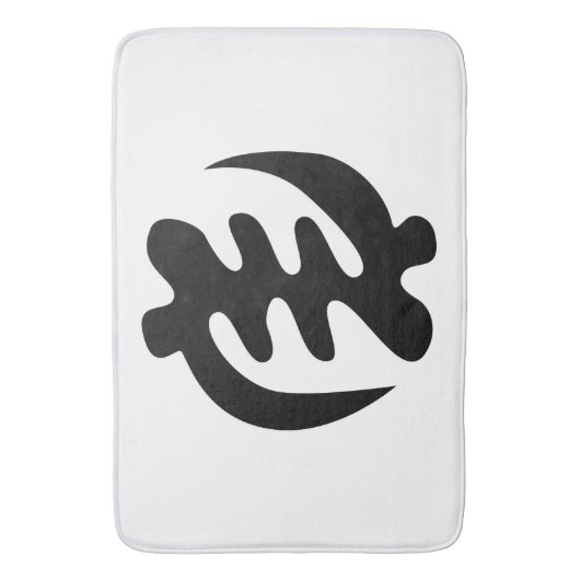 Gye Nyame | Gott ist das höchste Adinkra-Symbol Badematte (Vorderseite Vertikal)