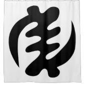 Gye Nyame | Gott ist das höchste Adinkra-Symbol Duschvorhang (Vorderseite)
