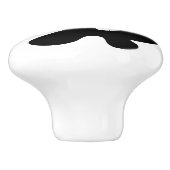 Gye Nyame | Gott ist das höchste Adinkra-Symbol Keramikknauf (Seitenansicht)